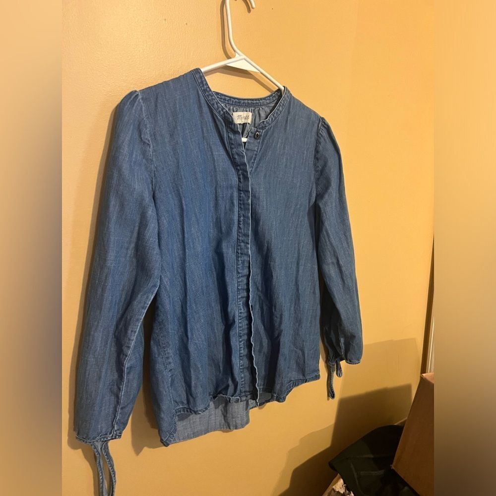 Madewell denim button down xs
